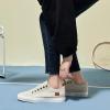 imageWomens Slip on Shoes Non Slip Fashion Canvas Sneakers Low Top Casual ShoesBeige