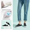 imageWomens Slip on Shoes Non Slip Fashion Canvas Sneakers Low Top Casual ShoesBlack