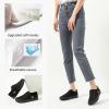imageWomens Slip on Shoes Non Slip Fashion Canvas Sneakers Low Top Casual ShoesBlack Monochrome