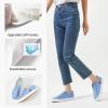 imageWomens Slip on Shoes Non Slip Fashion Canvas Sneakers Low Top Casual ShoesBlue