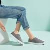 imageWomens Slip on Shoes Non Slip Fashion Canvas Sneakers Low Top Casual ShoesGrey