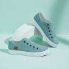 imageWomens Slip on Shoes Non Slip Fashion Canvas Sneakers Low Top Casual ShoesLight Green