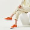 imageWomens Slip on Shoes Non Slip Fashion Canvas Sneakers Low Top Casual ShoesOrange
