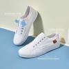 imageWomens Slip on Shoes Non Slip Fashion Canvas Sneakers Low Top Casual ShoesWhite Mono