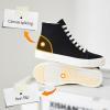 imageXRH Womens High Top Sneakers Canvas Shoes Black Hi TopsNon Slip Casual Walking ShoesWhite High Tops Sneakers for WomenComfortableableFashionLaceupBlack