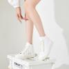 imageXRH Womens High Top Sneakers Canvas Shoes Black Hi TopsNon Slip Casual Walking ShoesWhite High Tops Sneakers for WomenComfortableableFashionLaceupWhite