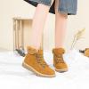 imageXRH Womens Winter Warm Boots Black Snow Combat Boots With ZipperComfortable Fur Lined Women Ankle Boots Non Slip Hiking Boots For WomenBrown
