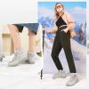 imageXRH Womens Winter Warm Boots Black Snow Combat Boots With ZipperComfortable Fur Lined Women Ankle Boots Non Slip Hiking Boots For WomenGrey