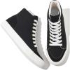 imageXRH Womens High Top Sneakers Canvas Shoes Black Hi TopsNon Slip Casual Walking ShoesWhite High Tops Sneakers for WomenComfortableableFashionLaceupBlack