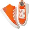 imageXRH Womens High Top Sneakers Canvas Shoes Black Hi TopsNon Slip Casual Walking ShoesWhite High Tops Sneakers for WomenComfortableableFashionLaceupOrange