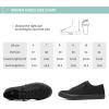 imageWomen Canvas Sneaker Slip On Non Slip Casual Shoes Lace Up Canvas Low Top White Shoes Loafers for Women Fashion Black SneakerFull Black