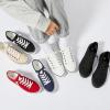 imageWomen Canvas Sneaker Slip On Non Slip Casual Shoes Lace Up Canvas Low Top White Shoes Loafers for Women Fashion Black SneakerFull Black