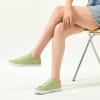 imageWomen Canvas Sneaker Slip On Non Slip Casual Shoes Lace Up Canvas Low Top White Shoes Loafers for Women Fashion Black SneakerGreen Grass