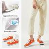 imageWomen Canvas Sneaker Slip On Non Slip Casual Shoes Lace Up Canvas Low Top White Shoes Loafers for Women Fashion Black SneakerOrange