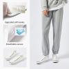 imageWomen Canvas Sneaker Slip On Non Slip Casual Shoes Lace Up Canvas Low Top White Shoes Loafers for Women Fashion Black SneakerWhite