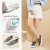 imageWomens Sneakers Canvas Shoes for Women Lace up Fashion Canvas Sneakers Classic Low Top Casual ShoesDark Grey