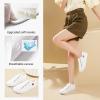imageWomens Sneakers Canvas Shoes for Women Lace up Fashion Canvas Sneakers Classic Low Top Casual ShoesWhite