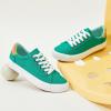 imageXRH Tennis Shoes Womens Low Top Casual Shoes for Women Lace Up Canvas Sneakers Comfortable Shoes for Women Walking ShoesGreen