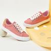 imageXRH Tennis Shoes Womens Low Top Casual Shoes for Women Lace Up Canvas Sneakers Comfortable Shoes for Women Walking ShoesPink