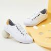 imageXRH Tennis Shoes Womens Low Top Casual Shoes for Women Lace Up Canvas Sneakers Comfortable Shoes for Women Walking ShoesWhite