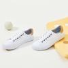 imageXRH Tennis Shoes Womens Low Top Casual Shoes for Women Lace Up Canvas Sneakers Comfortable Shoes for Women Walking ShoesWhite