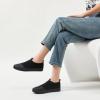 imageXRH Womens White Slip On SneakersNon Slip Women Fashion Work ShoesLow top Casual ShoesBlack