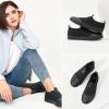 imageXRH Womens White Slip On SneakersNon Slip Women Fashion Work ShoesLow top Casual ShoesBlack