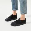 imageXRH Womens White Slip On SneakersNon Slip Women Fashion Work ShoesLow top Casual ShoesDark Grey