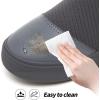 imageXRH Womens White Slip On SneakersNon Slip Women Fashion Work ShoesLow top Casual ShoesDark Grey