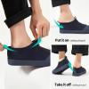 imageXRH Womens White Slip On SneakersNon Slip Women Fashion Work ShoesLow top Casual ShoesNavy