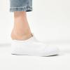 imageXRH Womens White Slip On SneakersNon Slip Women Fashion Work ShoesLow top Casual ShoesWhite