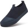 imageXRH Womens White Slip On SneakersNon Slip Women Fashion Work ShoesLow top Casual ShoesNavy