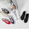 imageWomen Canvas Sneaker Slip On Non Slip Casual Shoes Lace Up Canvas Low Top White Shoes Loafers for Women Fashion Black Sneaker ShoesBlackUS7