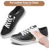 image:imageXRH Womens Slip on Shoes PU Leather Tennis Shoes Women Causal Sneakers Non Slip Work ShoeBlack