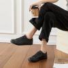 image:imageXRH Womens Slip on Shoes PU Leather Tennis Shoes Women Causal Sneakers Non Slip Work ShoeFull Black