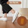 image:imageXRH Womens Slip on Shoes PU Leather Tennis Shoes Women Causal Sneakers Non Slip Work ShoeWhite