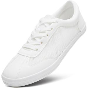 image:imageXRH Womens Tennis Shoes Lightweight Casual Shoes Mesh Breathable Walking Shoe for Women Low Top SneakersWhite