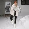 image:imageXRH Womens Black Waterproof Snow Boots Winter Mid Calf Fur Lined Boots for Women NonSlip Fuzzy Platform Booties for Cold WeatherWhite